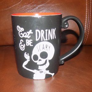 LIKE NEW EAT DRINK AND BE SCARY HALLOWEEN MUG